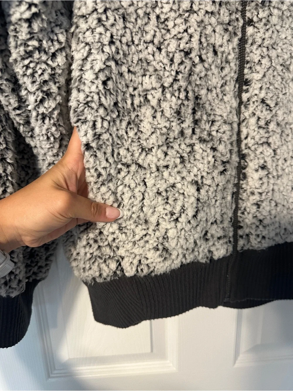 Express Fuzzy Sherpa Jacket- Full Zip